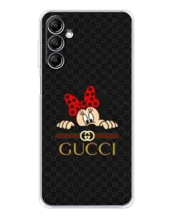 Чехол для Samsung Galaxy M36 5G с картинкой «Минни Маус Gucci — черный»