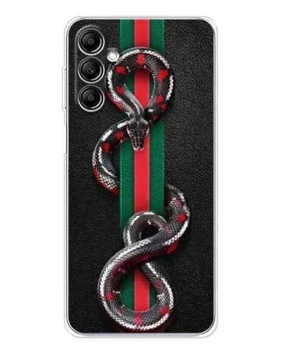 Чехол для Samsung Galaxy M36 5G с картинкой «Gucci — змея на полосе» Чехол для Samsung Galaxy M36 5G с картинкой «Gucci — змея на полосе»