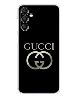 Чехол для Samsung Galaxy M36 5G с картинкой «Gucci — золото на черном» Чехол для Samsung Galaxy M36 5G с картинкой «Gucci — золото на черном»