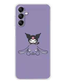 Чехол для Samsung Galaxy M36 5G с картинкой «Kuromi на лиловом фоне»