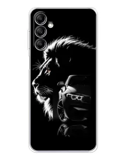 Чехол для Samsung Galaxy M36 5G с картинкой «BMW и лев» Чехол для Samsung Galaxy M36 5G с картинкой «BMW и лев»