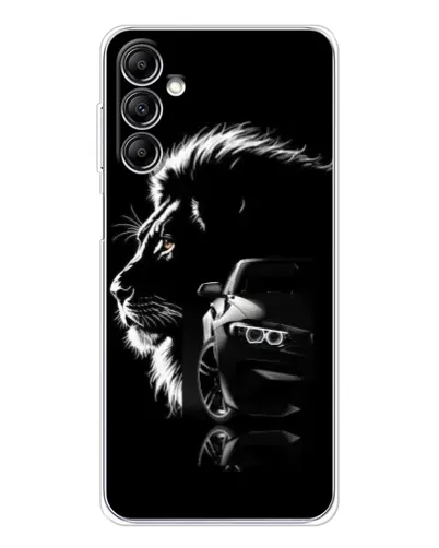 Чехол для Samsung Galaxy M36 5G с картинкой «BMW и лев»