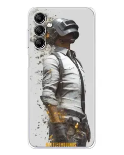 Чехол для Samsung Galaxy M36 5G с картинкой «PUBG — боец в пыли»