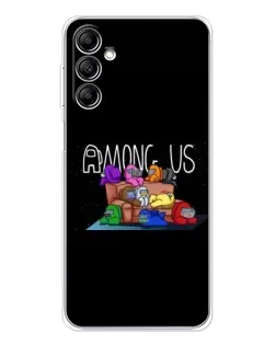 Чехол для Samsung Galaxy M36 5G с картинкой «Логотип Among Us»