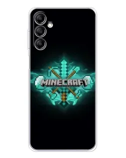 Чехол для Samsung Galaxy M36 5G с картинкой «Minecraft Diamond лого» Чехол для Samsung Galaxy M36 5G с картинкой «Minecraft Diamond лого»