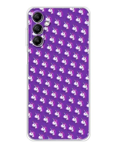 Чехол для Samsung Galaxy M36 5G с картинкой «Единороги на фиолетовом»