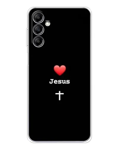 Чехол для Samsung Galaxy M36 5G с картинкой «Сердце - Jesus»