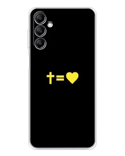 Чехол для Samsung Galaxy M36 5G с картинкой «Сердце и Крест»