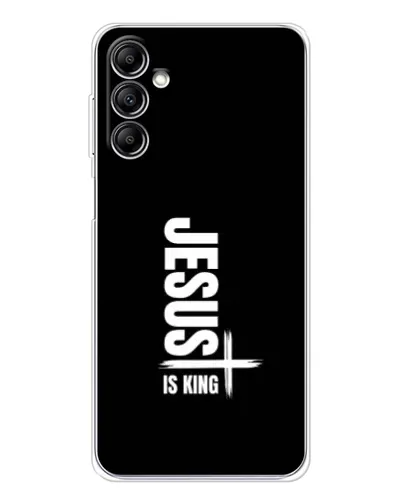 Чехол для Samsung Galaxy M36 5G с картинкой «Вертикаль веры Jesus»