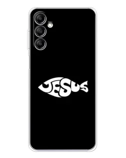 Чехол для Samsung Galaxy M36 5G с картинкой «Рыба Jesus»