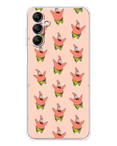 Чехол для Samsung Galaxy M36 5G с картинкой «Патрик Стар паттерн»