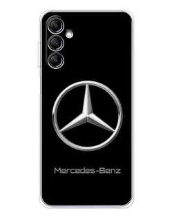 Чехол для Samsung Galaxy M36 5G с картинкой «Mercedes Silver Logo»
