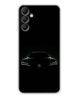 Чехол для Samsung Galaxy M36 5G с картинкой «Mercedes — силуэт авто» Чехол для Samsung Galaxy M36 5G с картинкой «Mercedes — силуэт авто»