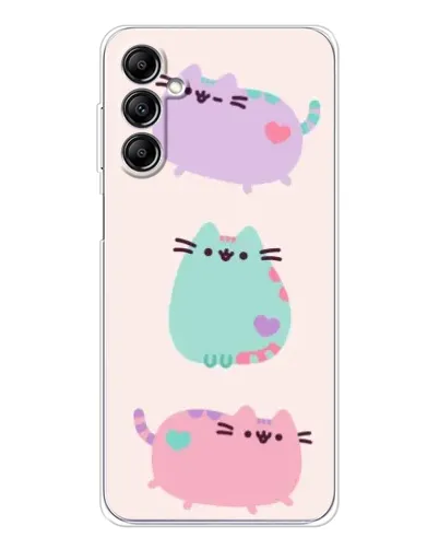 Чехол для Samsung Galaxy M36 5G с картинкой «Pusheen трио»