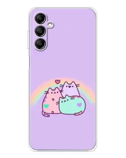 Чохол для Samsung Galaxy M36 5G з картинкою «Веселкові Пушини»