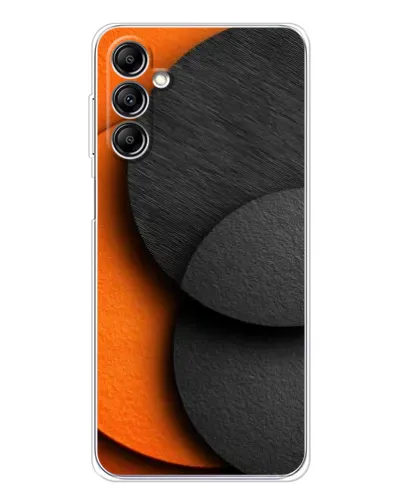 Чехол для Samsung Galaxy M36 5G с картинкой «Геометрия оранжевых кругов» Чехол для Samsung Galaxy M36 5G с картинкой «Геометрия оранжевых кругов»