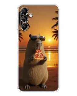 Чохол для Samsung Galaxy M36 5G з картинкою «Капібара з піцою» Чохол для Samsung Galaxy M36 5G з картинкою «Капібара з піцою»