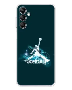 Чохол для Samsung Galaxy M36 з картинкою «Jordan Blue Fire» Чохол для Samsung Galaxy M36 з картинкою «Jordan Blue Fire»