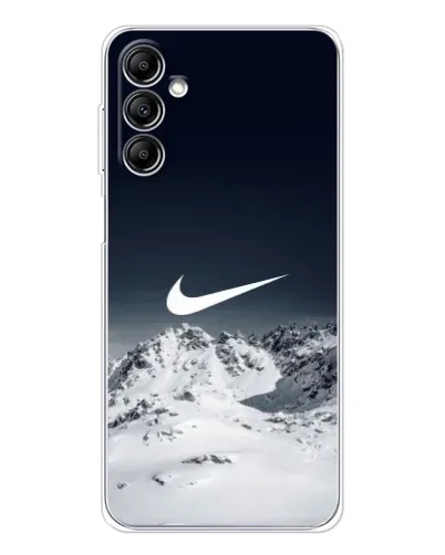 Чохол для Samsung Galaxy M36 з картинкою «Nike — зимові гори»