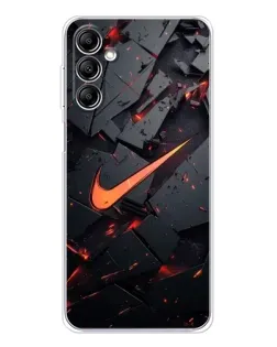 Чохол для Samsung Galaxy M36 з картинкою «Nike — ефект розломів» Чохол для Samsung Galaxy M36 з картинкою «Nike — ефект розломів»