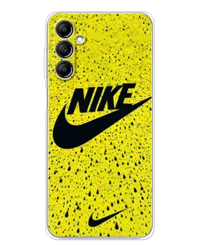 Чохол для Samsung Galaxy M36 з картинкою «Жовтий текстурний Nike»