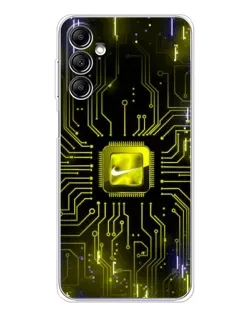 Чохол для Samsung Galaxy M36 з картинкою «Nike — золота іскра» Чохол для Samsung Galaxy M36 з картинкою «Nike — золота іскра»