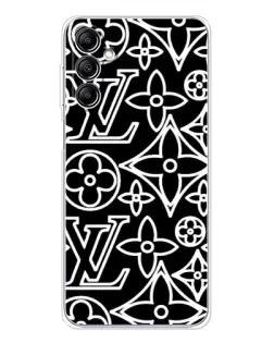Чохол для Samsung Galaxy M36 з картинкою «Чорно-білий візерунок LV» Чохол для Samsung Galaxy M36 з картинкою «Чорно-білий візерунок LV»