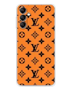 Чохол для Samsung Galaxy M36 з картинкою «Помаранчевий стиль LV»