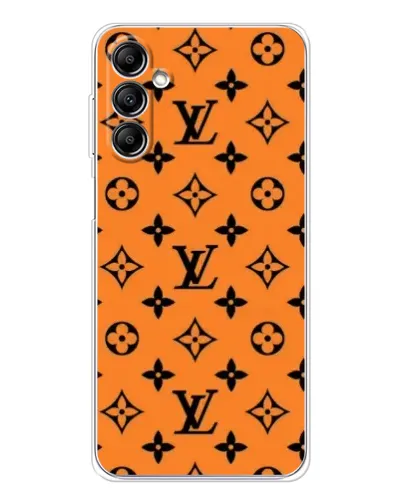 Чохол для Samsung Galaxy M36 з картинкою «Помаранчевий стиль LV»