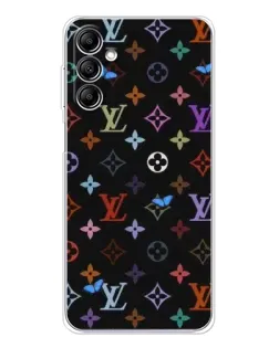 Чохол для Samsung Galaxy M36 з картинкою «Кольорова монограма LV»