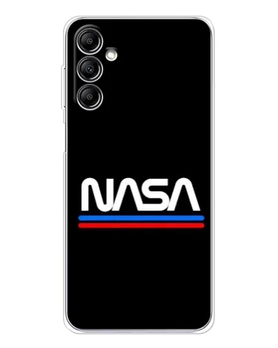 Чохол для Samsung Galaxy M36 з картинкою «NASA — класика Red Blue»