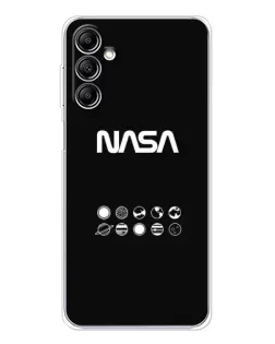 Чохол для Samsung Galaxy M36 з картинкою «NASA — технічний принт» Чохол для Samsung Galaxy M36 з картинкою «NASA — технічний принт»