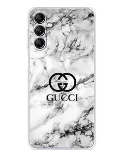 Чехол для Samsung Galaxy M36 с картинкой «Gucci — мраморный шик»