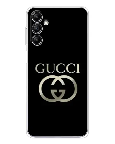 Чехол для Samsung Galaxy M36 с картинкой «Gucci — золото на черном» Чехол для Samsung Galaxy M36 с картинкой «Gucci — золото на черном»