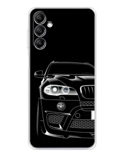 Чехол для Samsung Galaxy M36 с картинкой «Темный силуэт BMW»