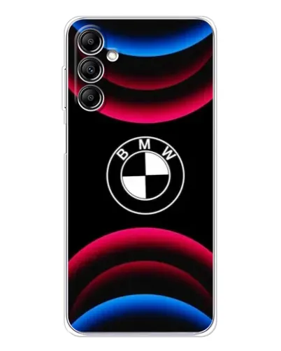 Чехол для Samsung Galaxy M36 с картинкой «Логотип BMW и неоновые дуги» Чехол для Samsung Galaxy M36 с картинкой «Логотип BMW и неоновые дуги»
