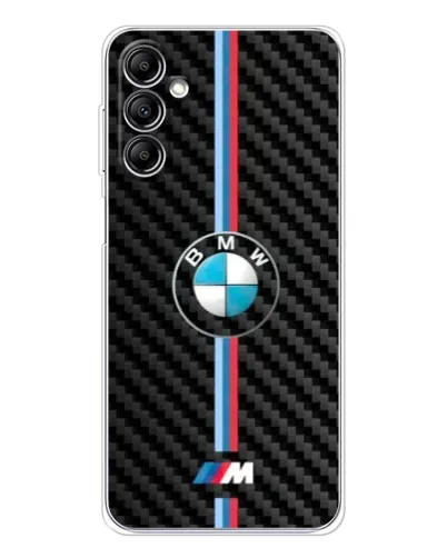 Чехол для Samsung Galaxy M36 с картинкой «Эмблема BMW и карбон» Чехол для Samsung Galaxy M36 с картинкой «Эмблема BMW и карбон»