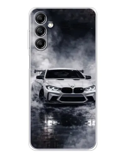 Чехол для Samsung Galaxy M36 с картинкой «BMW сквозь туман» Чехол для Samsung Galaxy M36 с картинкой «BMW сквозь туман»