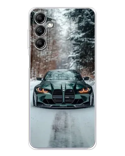 Чехол для Samsung Galaxy M36 с картинкой «BMW в зимнем лесу» Чехол для Samsung Galaxy M36 с картинкой «BMW в зимнем лесу»