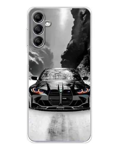 Чехол для Samsung Galaxy M36 с картинкой «BMW — акварельный дрифт» Чехол для Samsung Galaxy M36 с картинкой «BMW — акварельный дрифт»