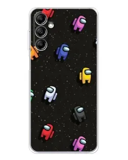 Чохол для Samsung Galaxy M36 з картинкою «Космічний патерн Among Us» Чохол для Samsung Galaxy M36 з картинкою «Космічний патерн Among Us»