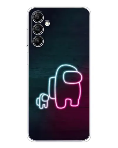 Чохол для Samsung Galaxy M36 з картинкою «Among Us неон-арт»