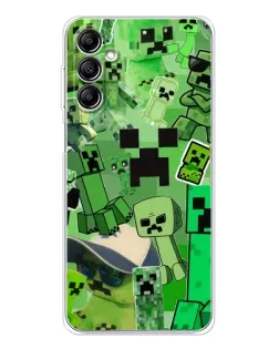 Чохол для Samsung Galaxy M36 з картинкою «Кріпери Minecraft»