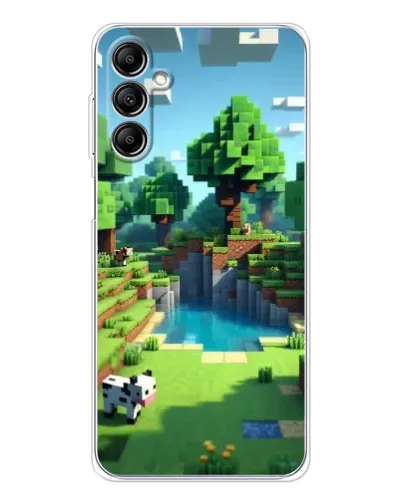 Чехол для Samsung Galaxy M36 с картинкой «Minecraft летний день»