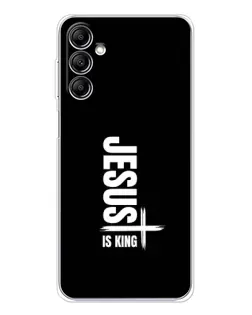 Чехол для Samsung Galaxy M36 с картинкой «Вертикаль веры Jesus»