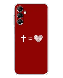 Чехол для Samsung Galaxy M36 с картинкой «Уравнение любви»