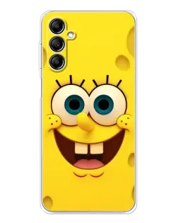 Чехол для Samsung Galaxy M36 с картинкой «Губка Боб улыбка»