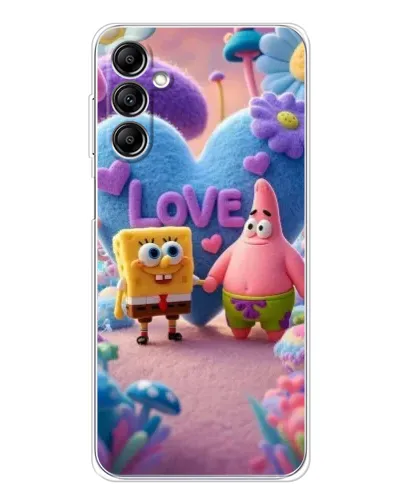 Чехол для Samsung Galaxy M36 с картинкой «Губка Боб Патрик»