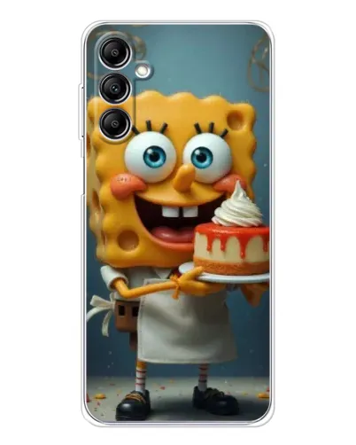 Чехол для Samsung Galaxy M36 с картинкой «Повар Спанч Боб»