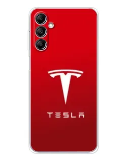 Чохол для Samsung Galaxy M36 з картинкою «Tesla Red Classic»